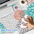 thumbnail image 2 of Long Mouse Pads for Desk,Orange Floral and Petal Pattern Desk Mats on Top Of Desks, Desk Mouse Pad Extra Large with 3mm Non-Slip Base and Stitched Edge for Gaming,Office,Work,Home 47.3"x23.6", 2 of 6