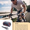 thumbnail image 4 of sweethay Bolsa para manillar de bicicleta, marco frontal para bicicletas de montaña, pantalla táctil, soporte para teléfono móvil, Ciclismo Naranja, 4 of 6