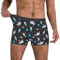thumbnail image 2 of Kdxio Men's Boxer Briefs with Space Print - Comfortable and Breathable Underwear for Everyday Wear, 2 of 7