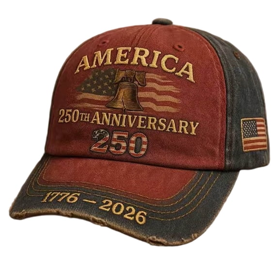 250 Anniversary USA Hat, 1776-2026 250th Anniversary Hat, Patriotic Hat for Both Men and Women America 250th Anniversary Hat