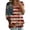 009_Wine 1, variant on Women's Retro Casual 3/4 Sleeve Crew Neck Patriotic Shirt 4th of July Tops 250th Anniversary American Flag Flower Print Loose Blouses