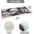 thumbnail image 3 of Coolnut White Skull Pink Bath Mat, Dry Quickly Non Slip Absorbent Bath Rug, Soft Living Room Bedroom Home Floor Mats, Bath Mats for Bathroom, Tub and Shower 20" x 39" Home Decor, 3 of 7