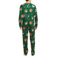thumbnail image 2 of DEC 25TH Men's Sleep, Cat Ornaments Christmas Union Suit, 2 of 4