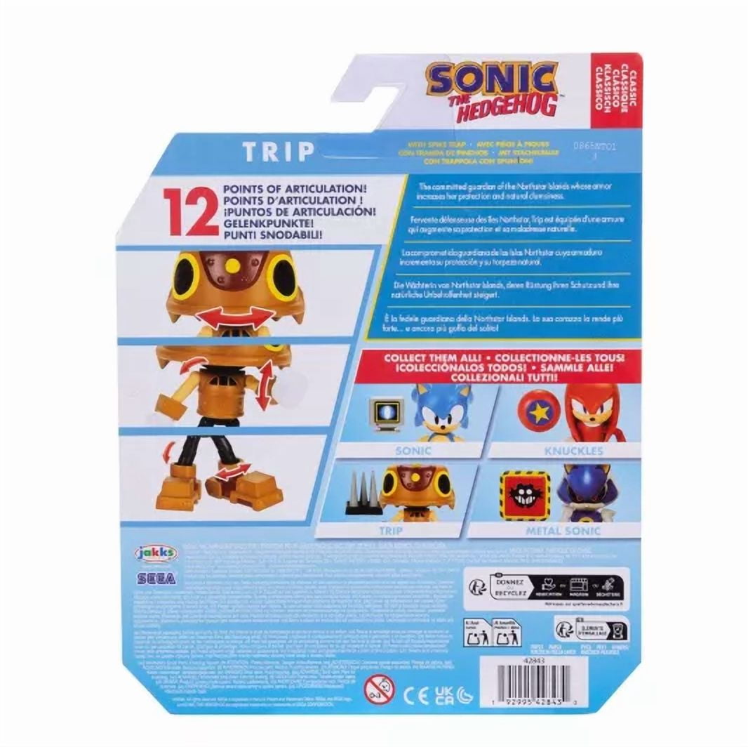 Sonic The Hedgehog Classic Trip Action Figure - Walmart.com