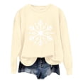 thumbnail image 1 of SXcggal Chandail à Capuchon pour Femmes Automne/hiver Mode Décontractée Imprimé de Noël Ample à Manches Longues Col Ras du Cou Sans Capuchon Chandail à Capuchon Stylé et Douillet pour Femmes, 1 of 4