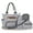 Black Stripe, variant on Diaper Bag 6 pieces set nappy tote bag large capacity for baby mom dad Travel Bag Newborn Nappy Bag with Changing Pad
