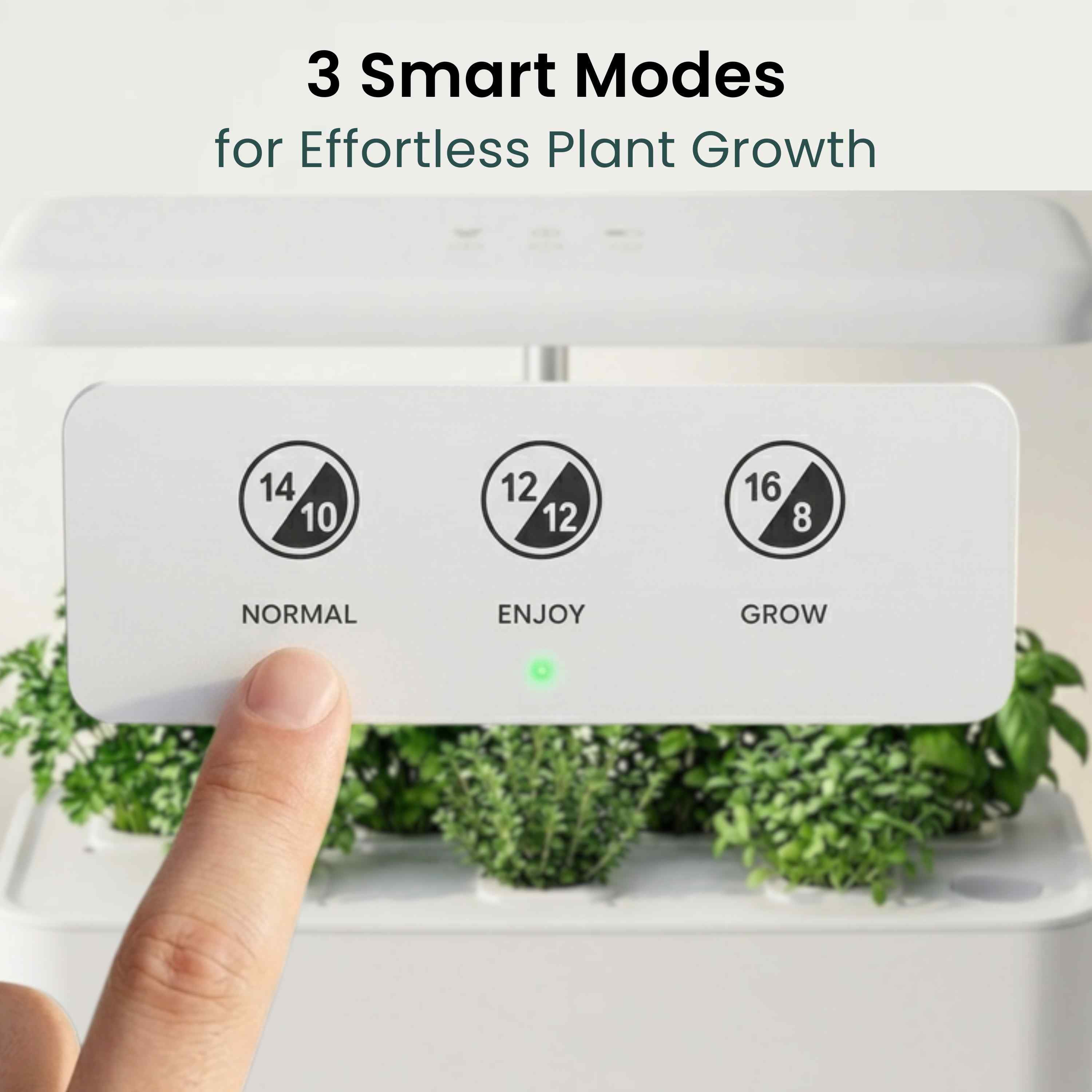 Nouri Hydroponics Growing System, 7 pod Smart Indoor Herb Garden Kit with LED Grow Lights, Hydroponic Herb Garden Indoor with  Basil Seeds Included