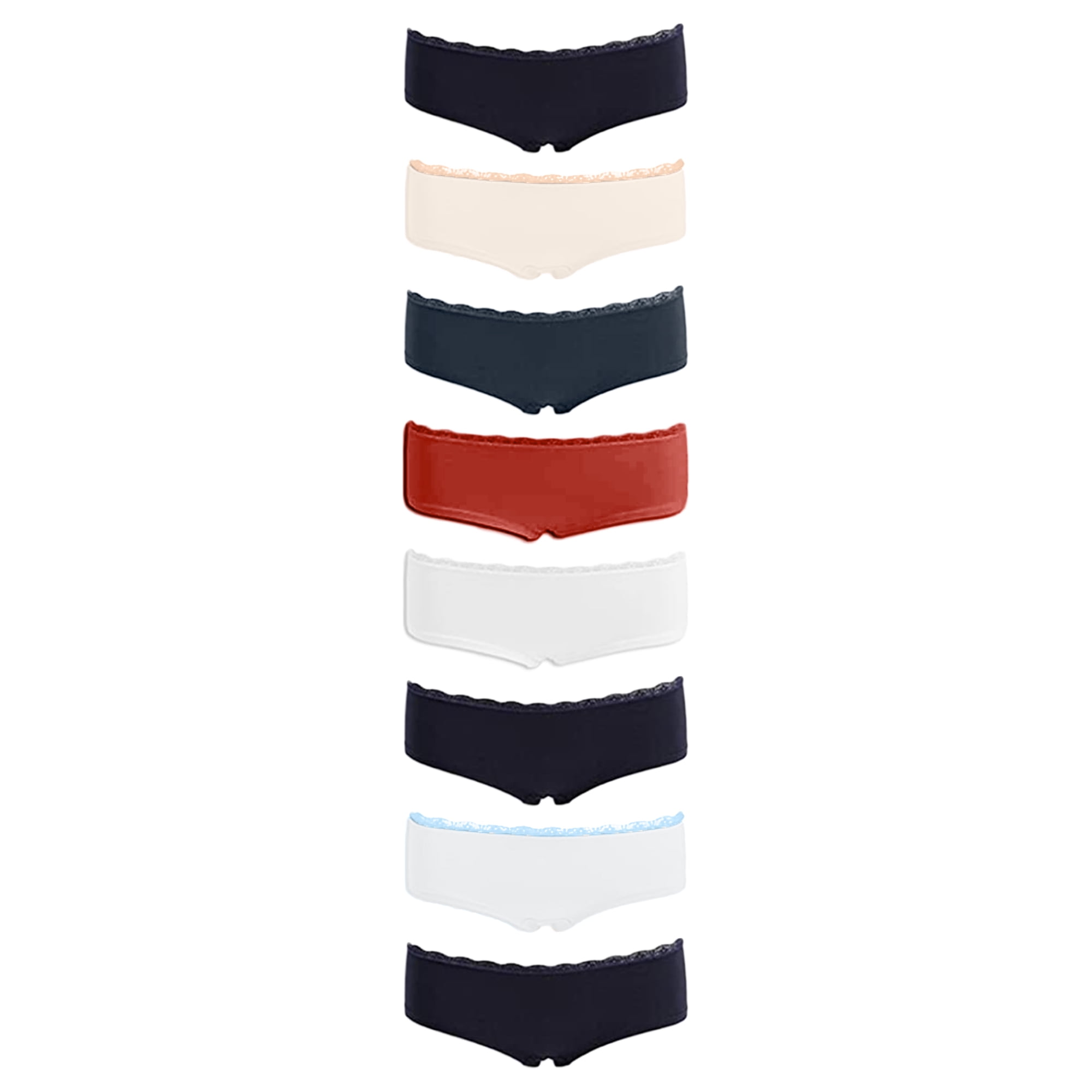 Emprella Women's Boyshort Panties (10-Pack) Comfort Ultra-Soft Cotton  Underwear - ShopperBoard