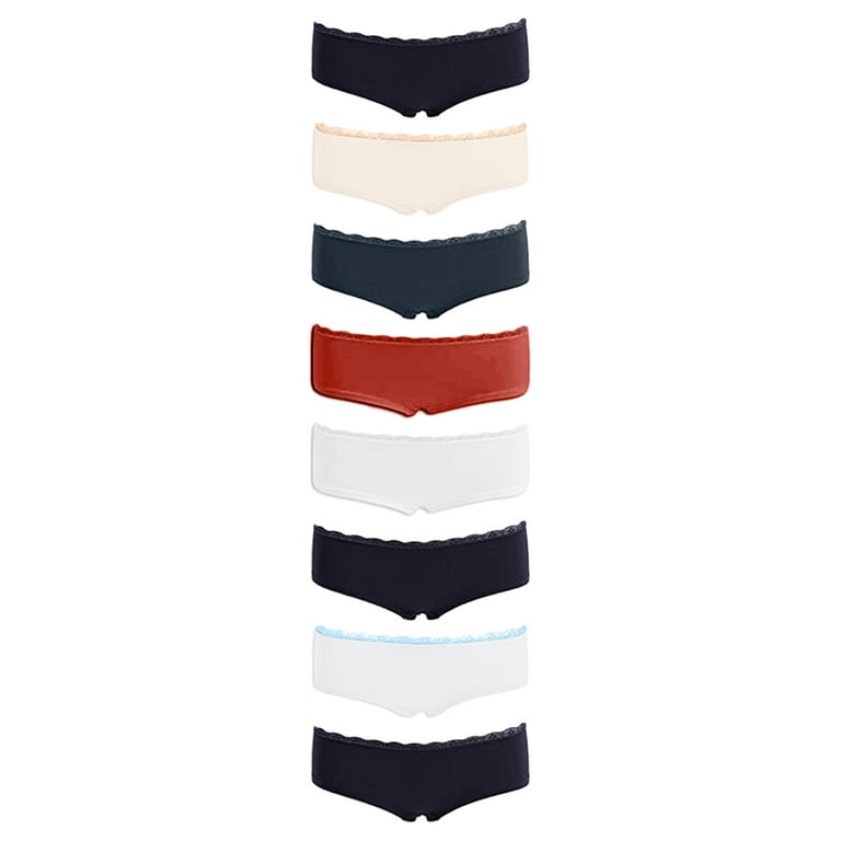 Emprella Women's Boyshort Panties (10-Pack) Comfort Ultra-Soft Cotton