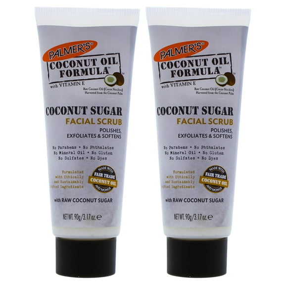 Coconut Sugar Facial Scrub - Pack of 2 by Palmers for Unisex - 3.17 oz Scrub
