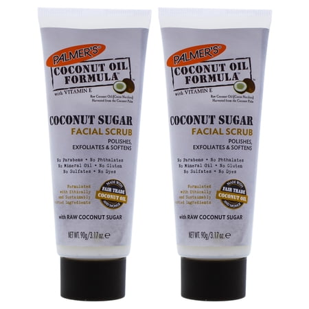 Coconut Sugar Facial Scrub - Pack of 2 by Palmers for Unisex - 3.17 oz Scrub
