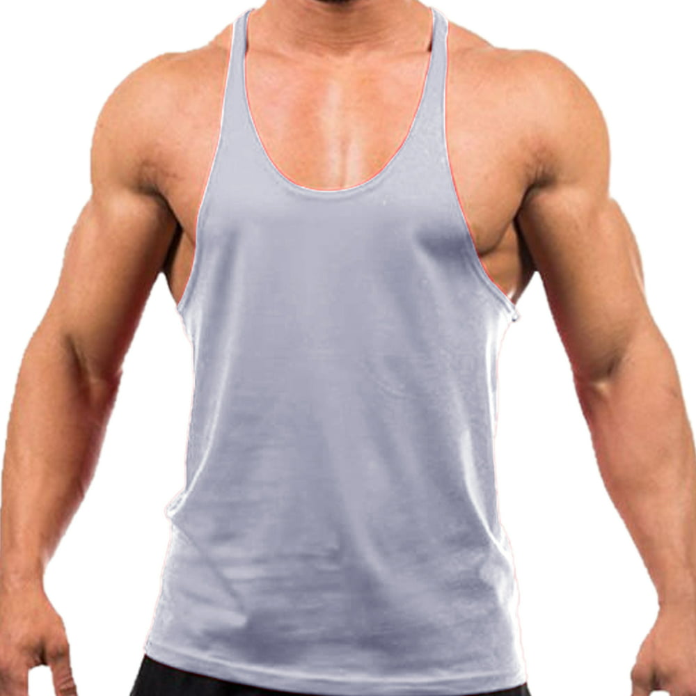 Slickblue - Men's Tank Top for Bodybuilding and Fitness Stringer Sports ...