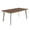 Silver/Natural, variant on GDF Studio Tabby Outdoor Aluminum and Faux Wood Dining Table, Natural and Silver