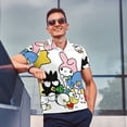 thumbnail image 3 of Lsque Sanrio Pattern Golf Shirts for Men Dry Fit Print Moisture Wicking Performance Short Sleeve Polo Shirt-Medium, 3 of 7