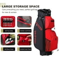 thumbnail image 2 of MAZEL Golf Cart Bag with 7-Way Full Length Dividers Top and 9 Pockets,Lightweight Golf Club Bag for Men & Women, 2 of 6