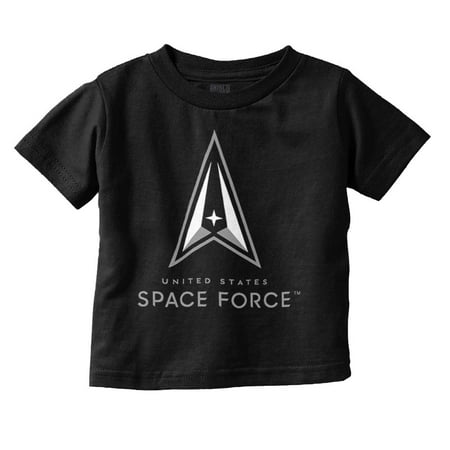 

US Space Force Classic Military Logo Toddler Boy Girl T Shirt Infant Toddler Brisco Brands 4T