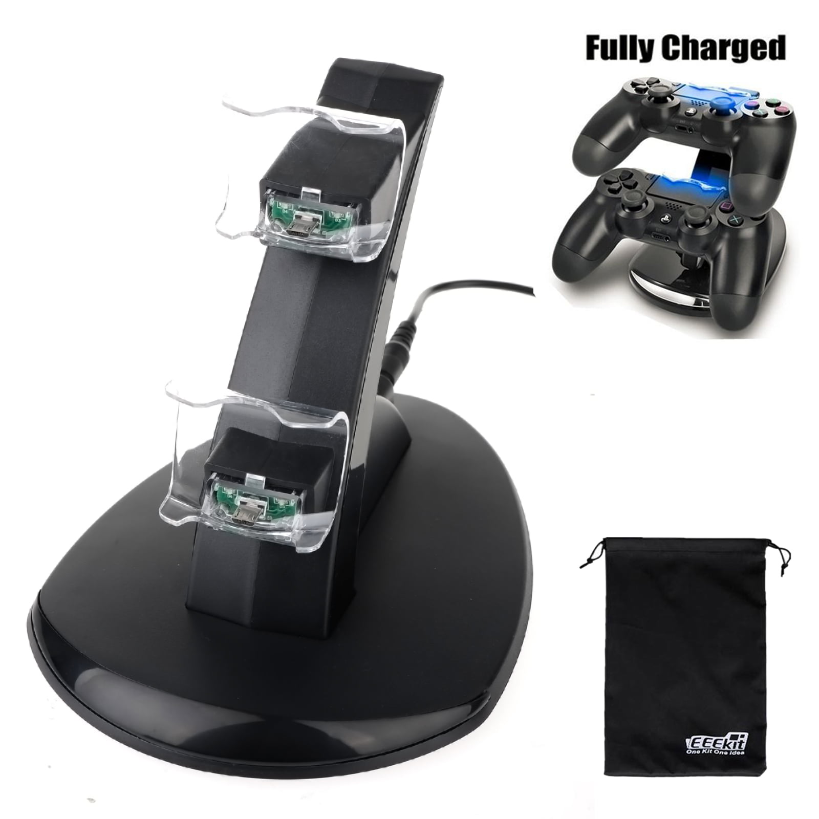 TSV for Sony PS4 Playstation Gaming Controller Dual Usb LED Station Dock Fast Charging Stand
