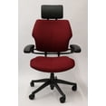 thumbnail image 2 of Humanscale Freedom Chair Added Headrest Fully Adjustable Model Burgundy Fabric, 2 of 5