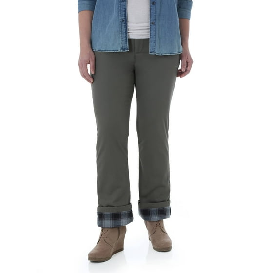 fleece bootcut pants