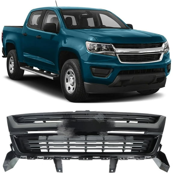PET-U Replacement for Chevrolet Colorado 2015 2016 2017 2018 2019 Body Colored Front Grille 84270791 Black