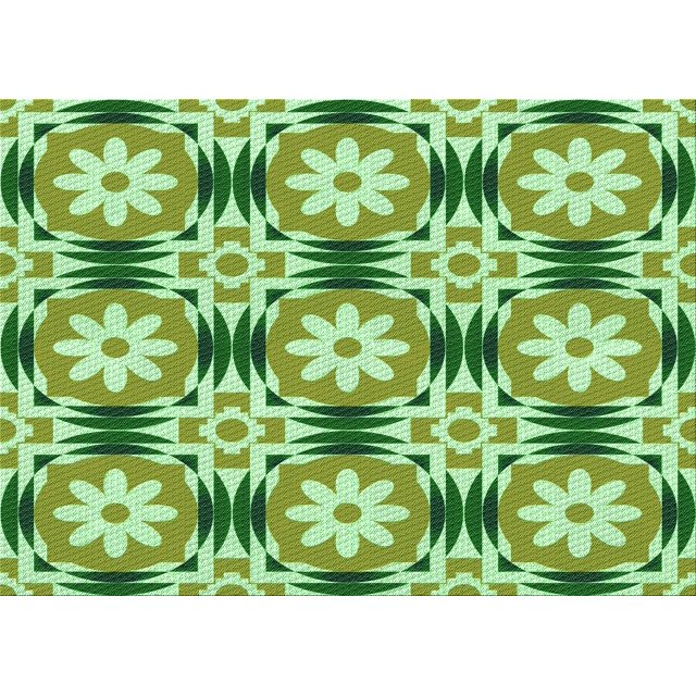 Ahgly Tapis Rectangulaire Lavable en Machine Intérieur Transitionnel Vert Clair, 8 Pieds x 10 Pieds