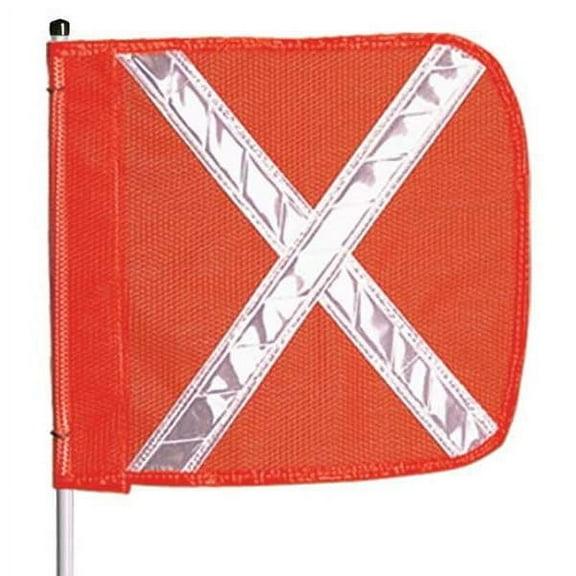 Checkers Warning Whip,HD,12 Ft,Includes X Flag FS12X-O