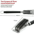 thumbnail image 2 of ACDANC Grill Brush with Scraper Bristle Free,BBQ Cleaning Brush,18" Stainless Grill Grate Cleaner Grill Accessories -1PC, 2 of 6