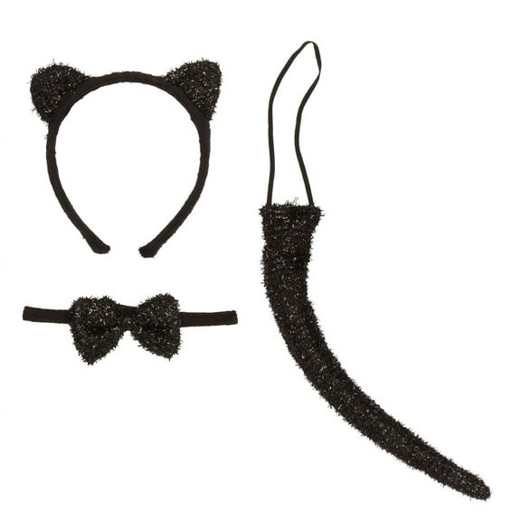 Amscan Cat Accessory Kit, with Glitter (3 Pieces)