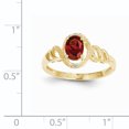 thumbnail image 3 of Primal Gold 10 Karat Yellow Gold Garnet and Diamond Ring, 3 of 7