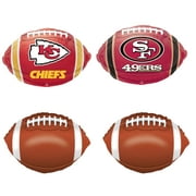 Football Game Day Super Bowl Teams Party Balloons Decorations Supplies