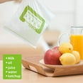 thumbnail image 3 of Reusable Ziplock Freezer Bags Food Storage Bag, 100% Compostable Environmental Safe Lunch Bags and Snack Bags 50 Count - LIVINGbasics, 3 of 7