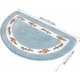 thumbnail image 2 of CHAO Alfombra de baño de flores, 40 × 60 cm, alfombra tradicional con flores de rosas, alfombra antideslizante para puerta, alfombra de cocina, alfombra de baño suave, alfombra floral rosa para sala d, 2 of 5