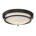 thumbnail image 5 of Trade Winds Felton Round Flush Mount Ceiling Light in Oil Rubbed Bronze, 5 of 6