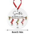 thumbnail image 4 of Primer adorno navideño personalizado para bebé, decoración navideña acrílica para pared, árbol o puerta, 4 of 4