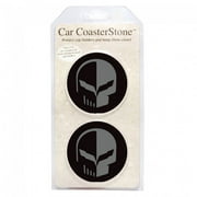 C7 Corvette Jake Skull Cup Holder Coaster Inserts - Set of 2