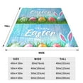 thumbnail image 3 of Pofeuu Happy Easter Print Ultra-Soft Micro Fleece Blanket,for Bed Or Sofa,All Season Throw Blankets Flannel Blanket-80"x60", 3 of 7