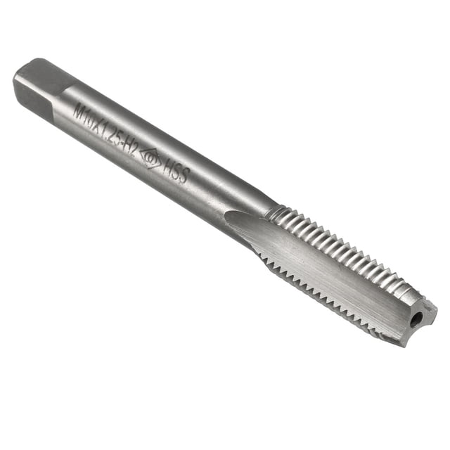 Unique Bargains Metric Taps M10x1.25mm Pitch H2 Right Hand Thread Plug Tap HSS for Drill DIY
