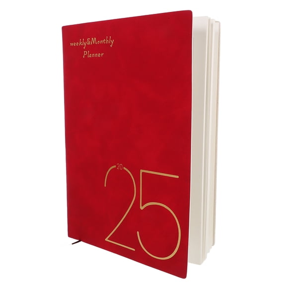 2025 Academic Planner with To-Do Notes and School Calendar, Red Design, Organizer for Students