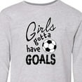 thumbnail image 4 of Inktastic Girls Gotta Have Goals Soccer Long Sleeve Youth T-Shirt, 4 of 5