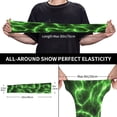 thumbnail image 4 of Bingfone Farmers Gardening Sleeves Sun Protection Arm Cooling Sleeves For Women Men With Thumb Hole - Green Lightning, 4 of 8