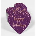 thumbnail image 2 of Inkdotpot Real Rose Gold Foil Happy Holiday Tag Favor Hang Paper Tag 100 Pieces, 2 of 6