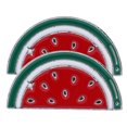 2pcs Alloy Watermelon Brooches Fruit Brooches Lapel Pin Women Coat Pin