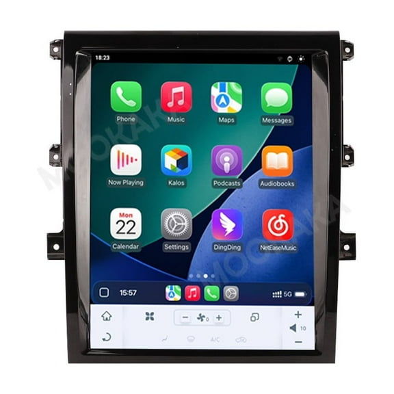 15.6 inch Carplay Screen/Radio/Multimedia Player for Land Rover Discovery 5 2017-2021 Universal Car Navigation/GPS Upgrade Headunit Android Display 1080P Touch Screen Receiver Replace System