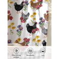 thumbnail image 6 of Sheer Curtains 108 Inches Long, Farmhouse Rooster Semi Sheer Curtains Light Filtering Window Treatment, Country Watercolor Flowers Black Plaid Privacy Voile Drapes for Living Room 52x108 Inch, 6 of 7