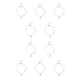 thumbnail image 3 of Minnieouse Cadena tobillera linda aleación universal estrella de mar estilo simple geométrico accesorios de playa pulseras de tobillo para niñas mujeres plata 10piezas Minnieouse CBP372601, 3 of 4