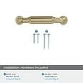 thumbnail image 4 of Amerock Coble 3 inch (76mm) Center-to-Center Golden Champagne Cabinet Pull, 4 of 6