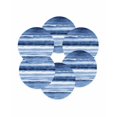 thumbnail image 7 of 15 Inch Round Placemats Set of 6, Blue Stripes Non Slip Heat Insulation PP Table Mats, Watercolor Retro Ombre Abstract Tie Dye Art Washable Place Mats for Kitchen Dining Party Table Decor, 7 of 7
