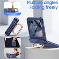 thumbnail image 3 of Oupeigar para Motorola Razr 2026/2025/2024 Funda con Soporte de Anillo, Protector de Pantalla Todo Incluido a Prueba de Golpes con Carga Inalámbrica Funda para Teléfono-azul, 3 of 10