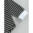 thumbnail image 6 of Bagilaanoe 2Pcs Toddler Baby Girl Boy Long Pants Set Stripe Print Long Sleeve T Shirts Tops + Drawstring Trousers 6M 12M 18M 24M 3T Fall Casual Outfits, 6 of 9
