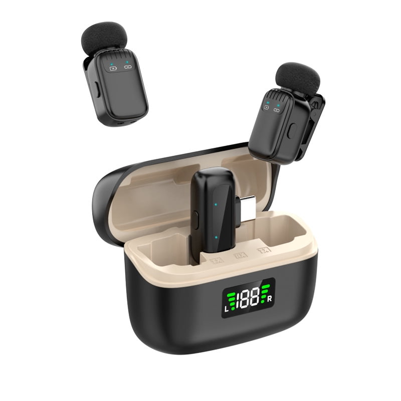 New Mini Finger-Clip Microphone — Portable Wireless Lavalier Mic for Outdoor Live Streaming & Filming, Featuring AI Voice Modulation and Noise Cancellation
